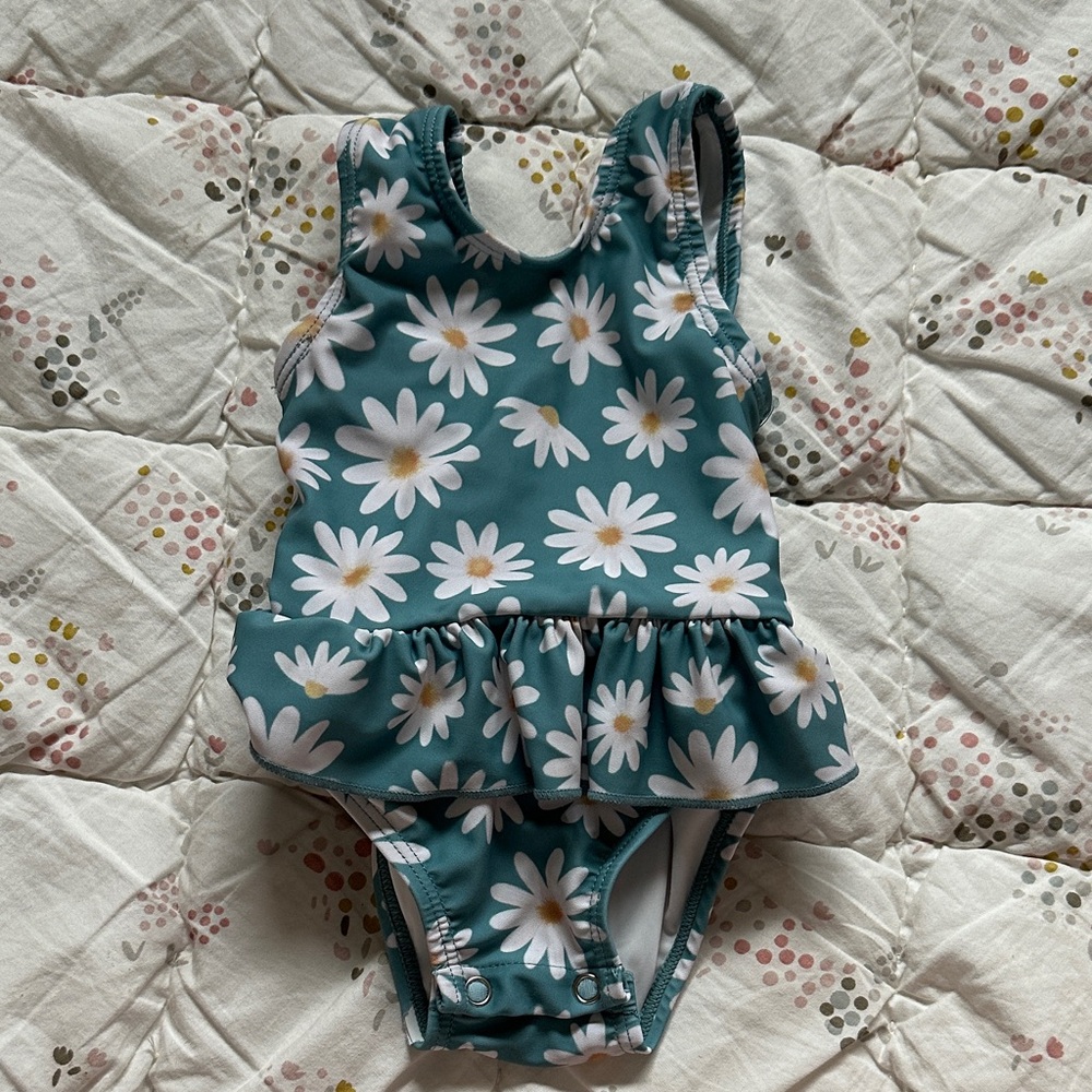 Floral Kids Swim One Piece